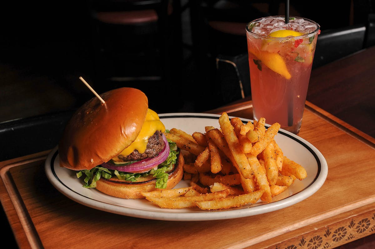 The Pub Burger at Blackfinn, $16.99.